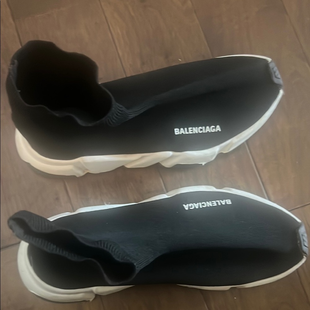 Balenciaga Black and White Sneakers